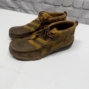 Twisted X child Brown and Tan Chukka Boots size 5M NWT